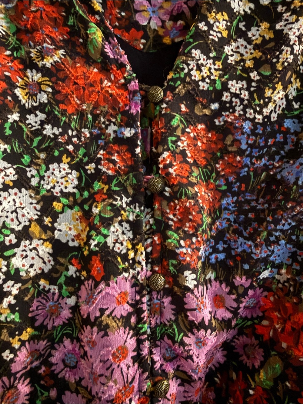 Maeve by Anthropologie Black Floral Midi Dress - Picture 6 of 6
